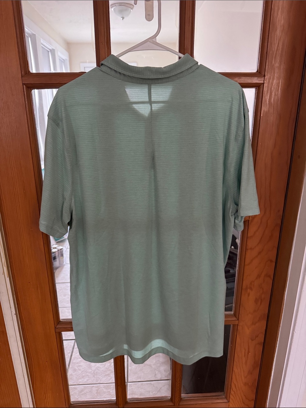 Lululemon Evolution Polo Silverescent Heathered Arctic Green Sizd XL - Picture 2 of 3